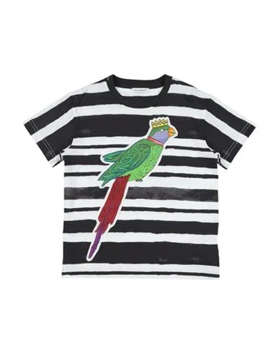 Dolce & Gabbana Babies'  Toddler Boy T-shirt Black Size 5 Cotton