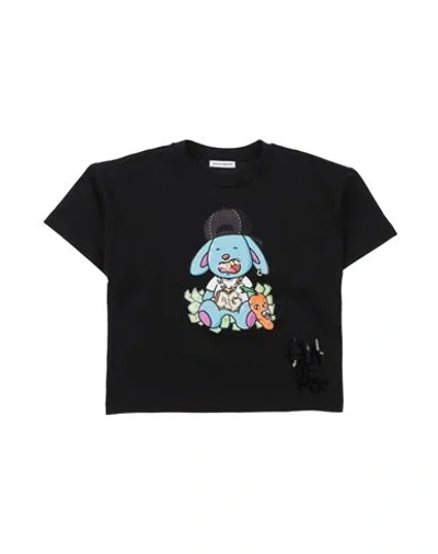Dolce & Gabbana Babies'  Toddler Boy T-shirt Black Size 3 Cotton, Polyurethane