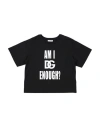 Dolce & Gabbana Babies'  Toddler Boy T-shirt Black Size 7 Cotton