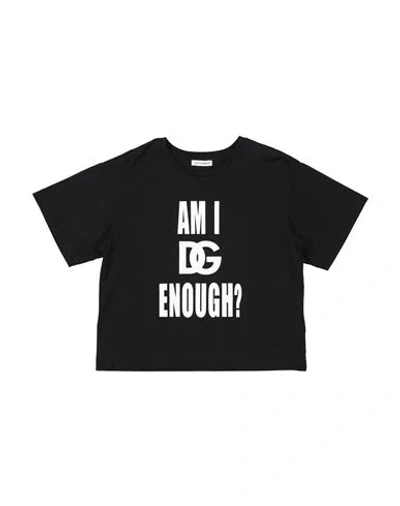 Dolce & Gabbana Babies'  Toddler Boy T-shirt Black Size 6 Cotton