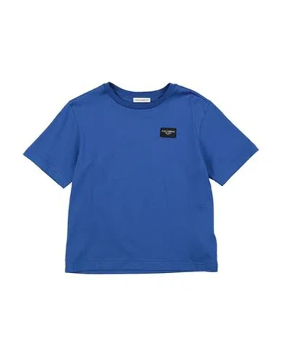 Dolce & Gabbana Babies'  Toddler Boy T-shirt Blue Size 4 Cotton, Polyester