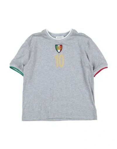 Dolce & Gabbana Babies'  Toddler Boy T-shirt Grey Size 4 Cotton, Elastane