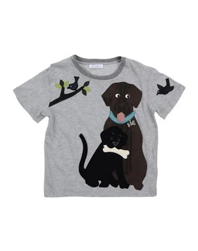 Dolce & Gabbana Babies'  Toddler Boy T-shirt Grey Size 3 Cotton