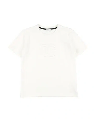 Dolce & Gabbana Babies'  Toddler Boy T-shirt Ivory Size 6 Cotton, Viscose In White
