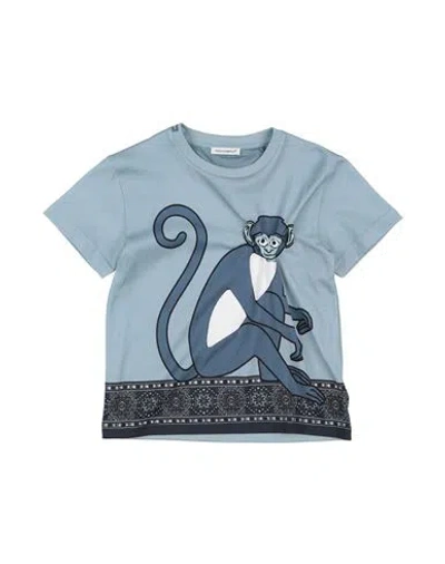 Dolce & Gabbana Babies'  Toddler Boy T-shirt Light Blue Size 5 Cotton