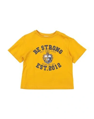 Dolce & Gabbana Babies'  Toddler Boy T-shirt Mustard Size 4 Cotton In Yellow