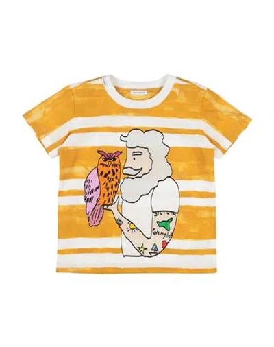 Dolce & Gabbana Babies'  Toddler Boy T-shirt Ocher Size 5 Cotton In Yellow