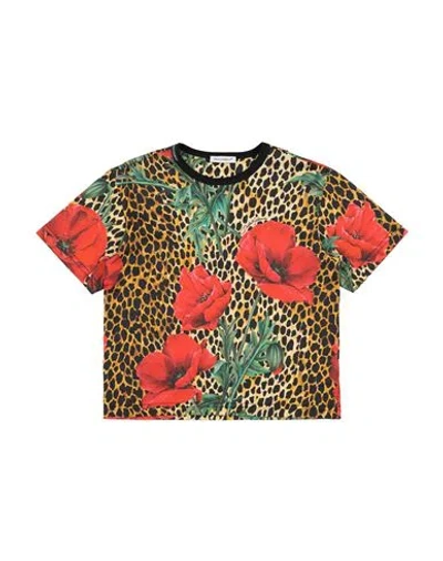 Dolce & Gabbana Babies'  Toddler Boy T-shirt Sand Size 3 Cotton In Beige