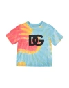 DOLCE & GABBANA DOLCE & GABBANA TODDLER BOY T-SHIRT SKY BLUE SIZE 7 COTTON