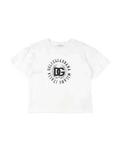 Dolce & Gabbana Babies'  Toddler Boy T-shirt White Size 6 Cotton