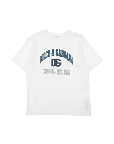Dolce & Gabbana Babies'  Toddler Boy T-shirt White Size 7 Cotton