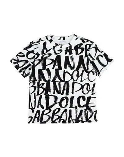 Dolce & Gabbana Babies'  Toddler Boy T-shirt White Size 5 Cotton, Polyamide