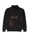 Dolce & Gabbana Toddler Boy Turtleneck Dark Brown Size 5 Virgin Wool, Cashmere, Wool, Acrylic In Brown