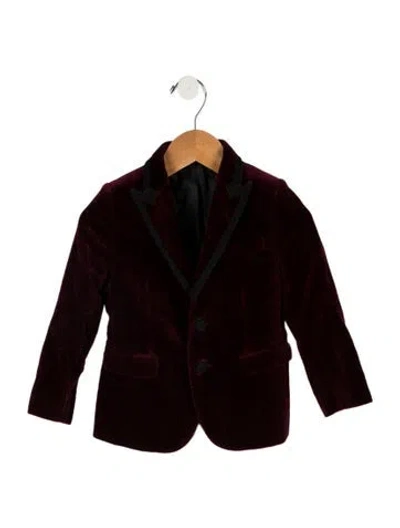Pre-owned Dolce & Gabbana Babies' Toddler Boys' Burgundy And Black Blazer