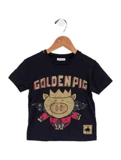 Pre-owned Dolce & Gabbana Babies' Toddler Boys' Graphic Print T-shirt In Blue