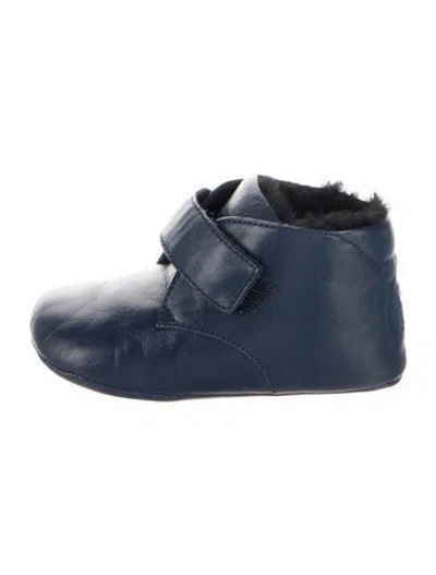 Pre-owned Dolce & Gabbana Babies' Toddler Boys' Leather Boots In Blue