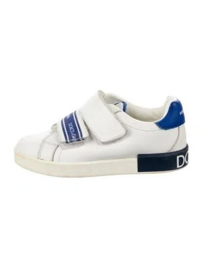 Pre-owned Dolce & Gabbana Babies' Toddler Boys' Leather Low Top Sneakers In Multi