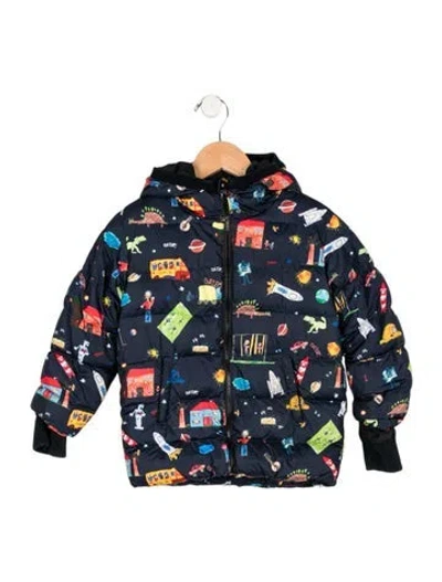 Pre-owned Dolce & Gabbana Babies' Toddler Boys' Multicolor Pattern Jacket In Blue