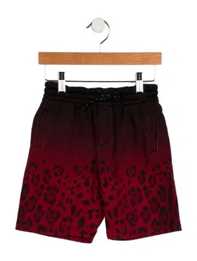 Pre-owned Dolce & Gabbana Babies' Toddler Boys' Red And Black Shorts