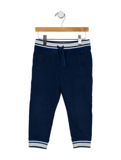 Pre-owned Dolce & Gabbana Babies' Toddler Boys' Stripe Sweatpants In Blue
