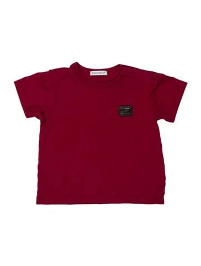 Pre-owned Dolce & Gabbana Babies' Toddler Boys' T-shirt In Burgundy