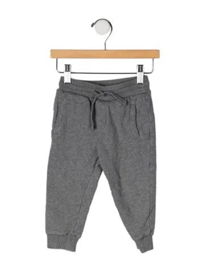 Pre-owned Dolce & Gabbana Babies' Toddler Boys' Woven Sweatpants In Gray