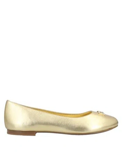 Dolce & Gabbana Babies'  Toddler Girl Ballet Flats Gold Size 9c Soft Leather