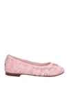 Dolce & Gabbana Toddler Girl Ballet Flats Light Pink Size 9.5c Viscose, Cotton, Polyamide In Pink