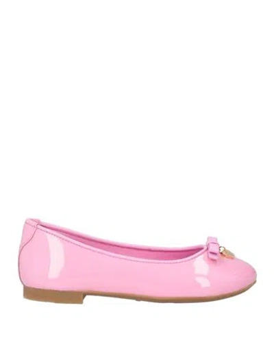 Dolce & Gabbana Babies'  Toddler Girl Ballet Flats Pink Size 10c Calfskin, Lambskin