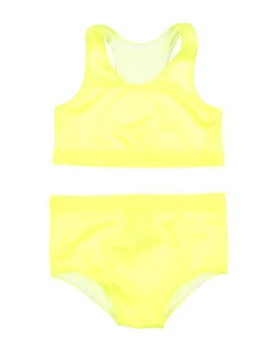 Dolce & Gabbana Babies'  Toddler Girl Bikini Yellow Size 5 Polyamide, Elastane