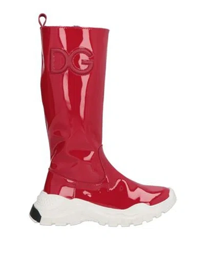 Dolce & Gabbana Babies'  Toddler Girl Boot Red Size 10c Calfskin