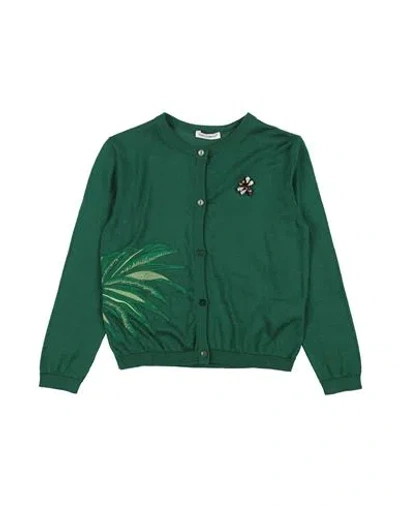 Dolce & Gabbana Kids'  Toddler Girl Cardigan Green Size 7 Cotton
