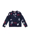 Dolce & Gabbana Toddler Girl Cardigan Midnight Blue Size 5 Virgin Wool In Midnight Blue