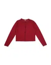 Dolce & Gabbana Toddler Girl Cardigan Red Size 3 Cotton In Red