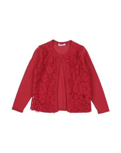 Dolce & Gabbana Babies'  Toddler Girl Cardigan Red Size 4 Cotton, Viscose, Polyamide