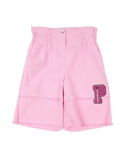 Dolce & Gabbana Babies'  Toddler Girl Denim Shorts Pink Size 3 Cotton, Elastane