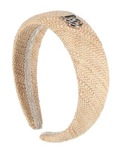 Dolce & Gabbana Babies'  Toddler Girl Hair Accessory Beige Size - Polyamide In Brown