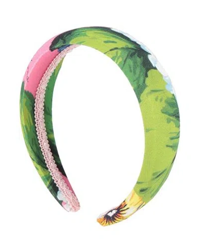 Dolce & Gabbana Kids'  Toddler Girl Hair Accessory Green Size - Viscose, Elastane, Plastic, Polyurethane, C