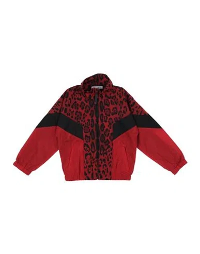 Dolce & Gabbana Babies'  Toddler Girl Jacket Red Size 7 Polyamide, Viscose