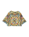 Dolce & Gabbana Toddler Girl Jacket Yellow Size 5 Cotton, Elastane In Yellow