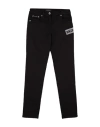 Dolce & Gabbana Toddler Girl Jeans Black Size 3 Cotton, Elastane, Polyurethane, Stone, Aluminum In Black