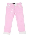 Dolce & Gabbana Toddler Girl Jeans Pink Size 4 Cotton, Elastane, Polyester, Zamak In Pink