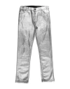 Dolce & Gabbana Toddler Girl Jeans Silver Size 5 Cotton, Elastane In Silver
