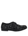 Dolce & Gabbana Toddler Girl Lace-up Shoes Black Size 10c Textile Fibers In Black