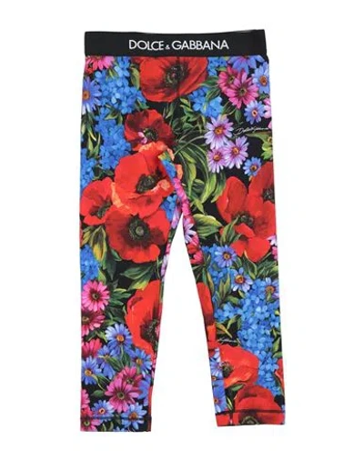 Dolce & Gabbana Kids'  Toddler Girl Leggings Red Size 4 Cotton, Elastane, Polyester, Polyamide