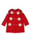 Dolce & Gabbana Toddler Girl Overcoat & Trench Coat Red Size 4 Wool In Red