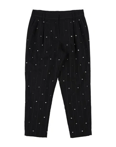 Dolce & Gabbana Babies'  Toddler Girl Pants Black Size 5 Polyester, Viscose, Wool, Elastane
