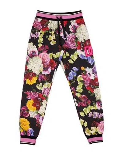 Dolce & Gabbana Babies'  Toddler Girl Pants Black Size 5 Cotton, Polyester, Viscose