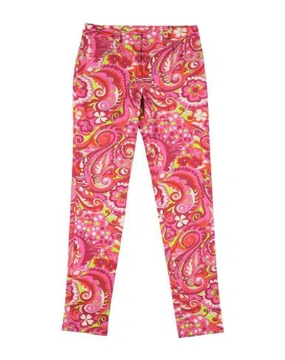 Dolce & Gabbana Babies'  Toddler Girl Pants Fuchsia Size 5 Cotton, Elastane In Pink