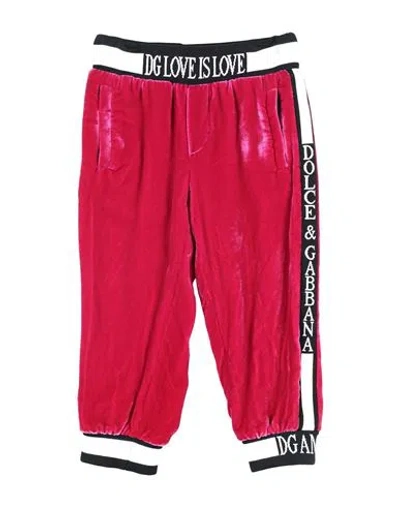 Dolce & Gabbana Babies'  Toddler Girl Pants Fuchsia Size 5 Viscose, Silk, Cotton, Elastane In Pink